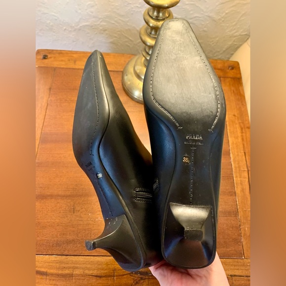 Prada calzature Donna calf leather booties woman’s 38.5 - Picture 11 of 15